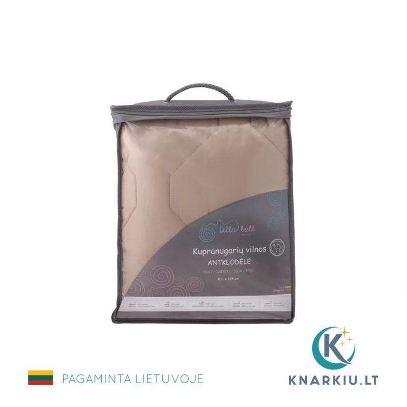 Antklodė vaikams su KUPRANUGARIŲ VILNA 100x135 cm