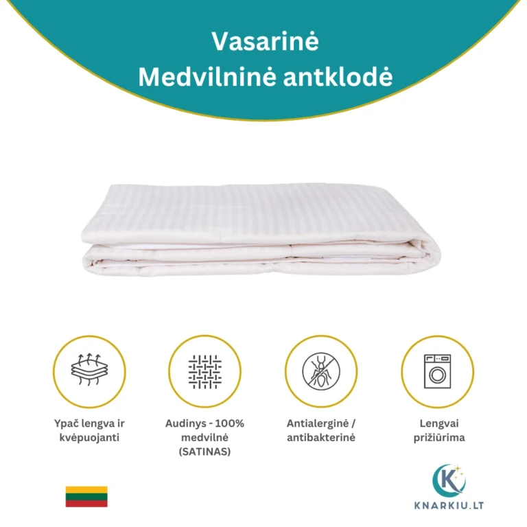 Vasarinė medvilninė antklodė