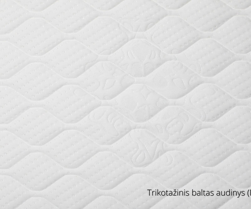 Trikotažinis baltas audinys