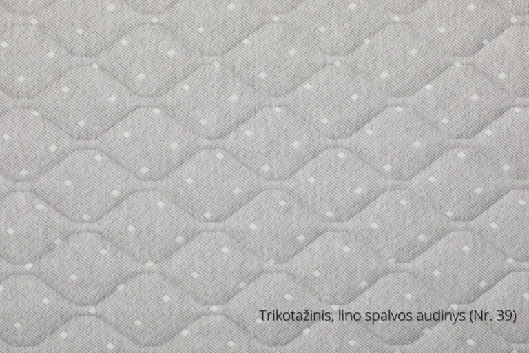 Trikotažinis lino spalvos audinys