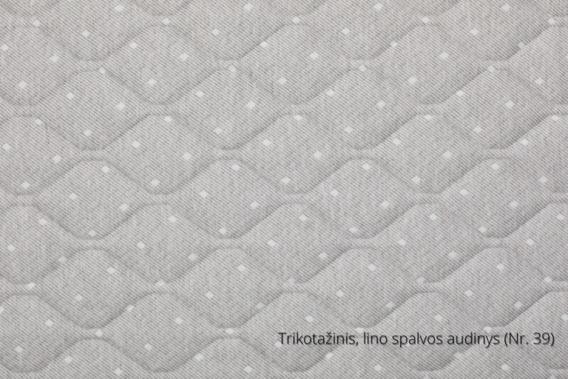 Trikotažinis lino spalvos audinys