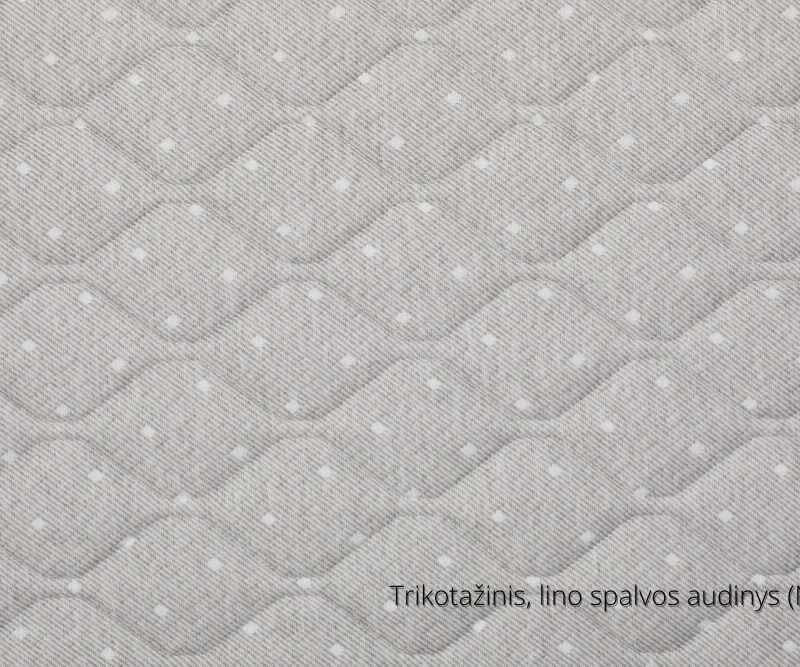 Trikotažinis lino spalvos audinys