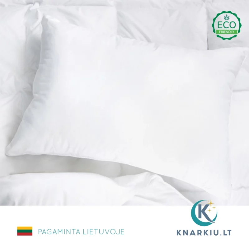 Dirbtinių pūkų pagalvė ECO FRIENDLY