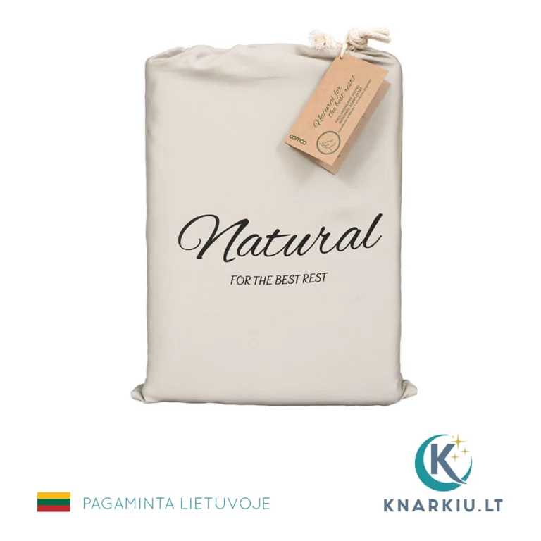 Satino patalynės užvalkalų komplektas BEIGE | PREMIUM