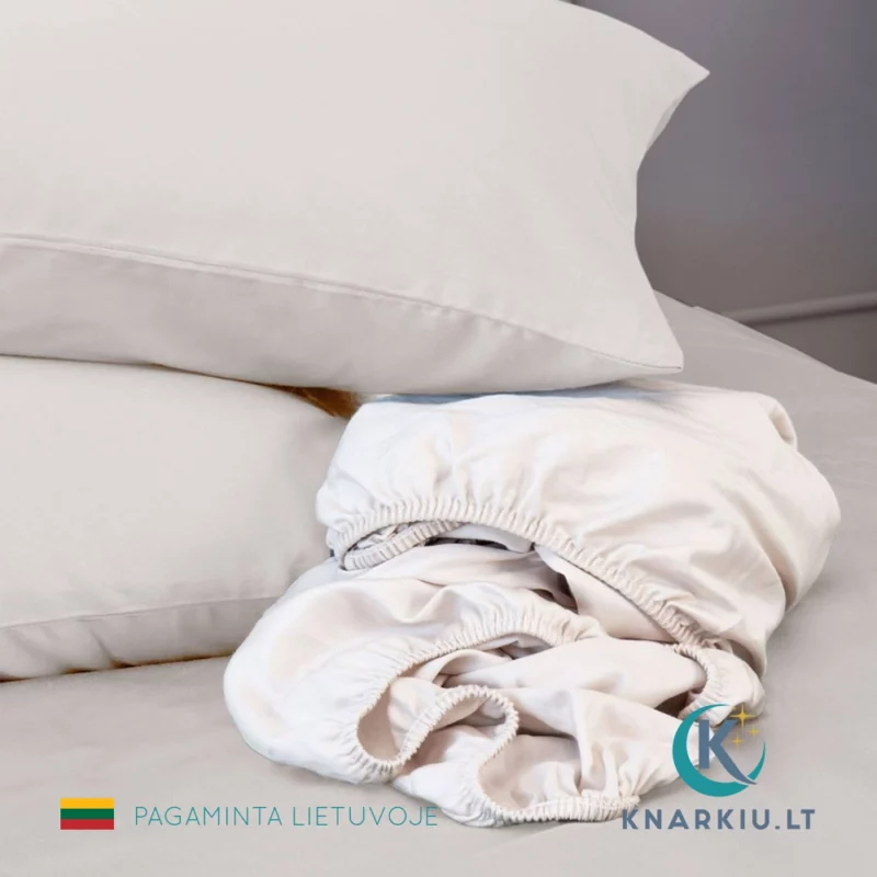 Satino patalynės užvalkalų komplektas GREY | PREMIUM