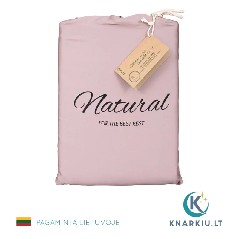 Satino patalynės užvalkalų komplektas RAUSVAS | PREMIUM