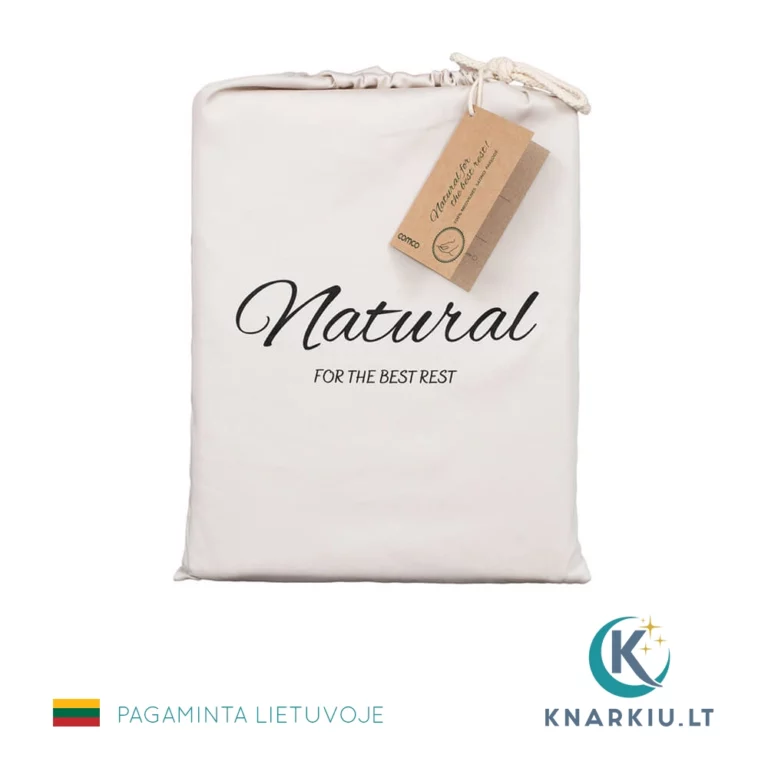 Satino patalynės užvalkalų komplektas tvarioje pakuotėje SIDABRINIS | PREMIUM