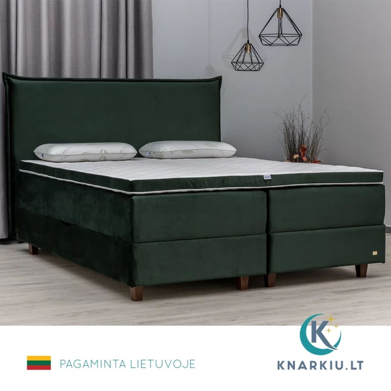 Kontinentinė lova su patalynės dėže LĖJA