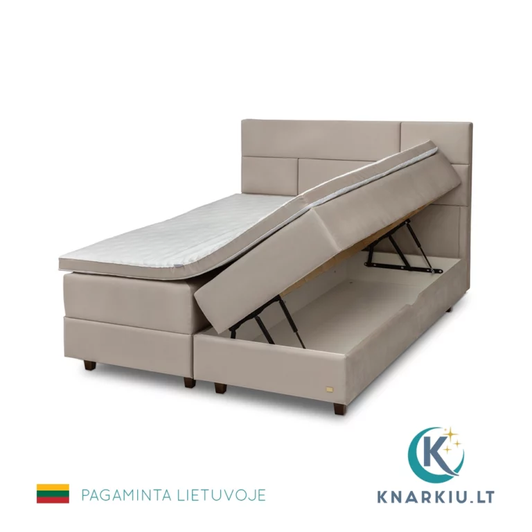 Kontinentinė lova NOVENA su patalynės dėže