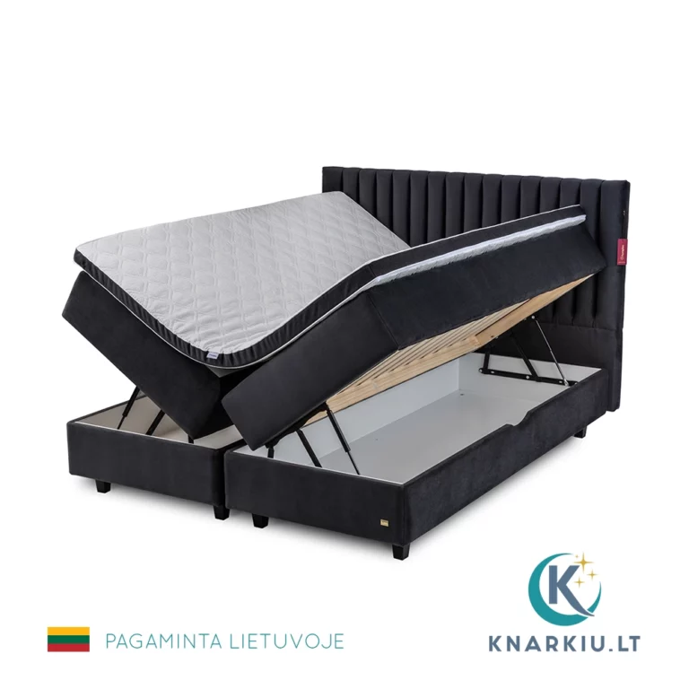 Kontinentinė lova PALERMO su patalynės dėže