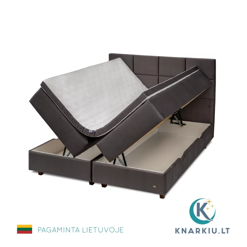 Kontinentinė lova VERONA su patalynės dėže