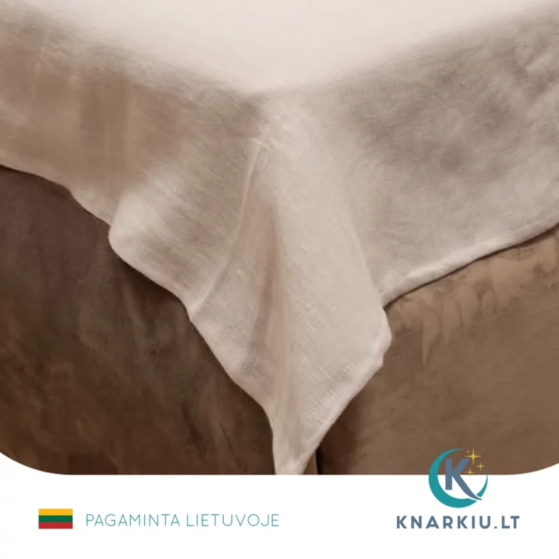 Lininė paklodė be gumos