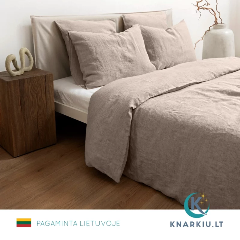 Lininis patalynės užvalkalų komplektas NATURAL