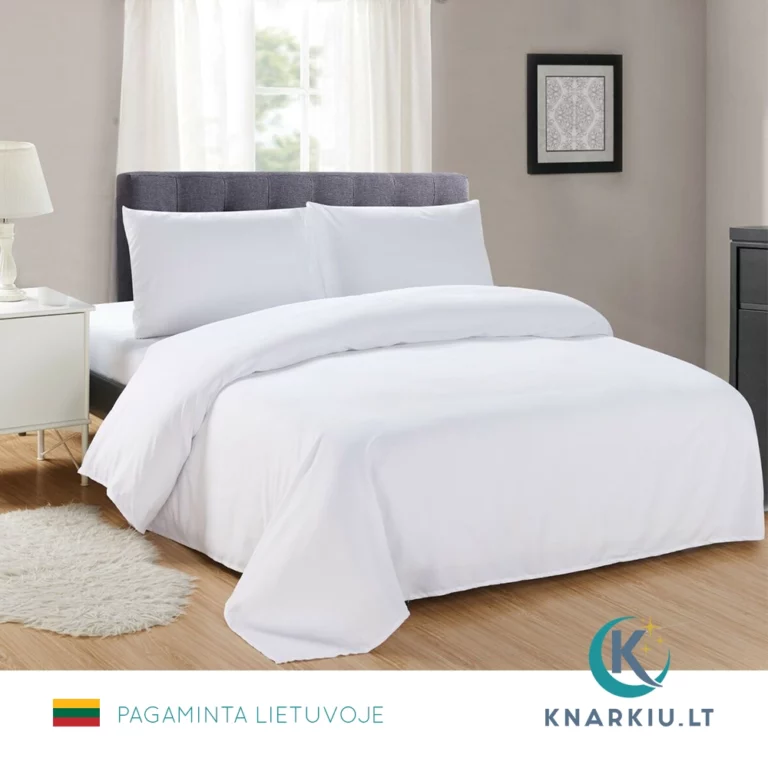 Patalynės užvalkalų komplektas BALTAS