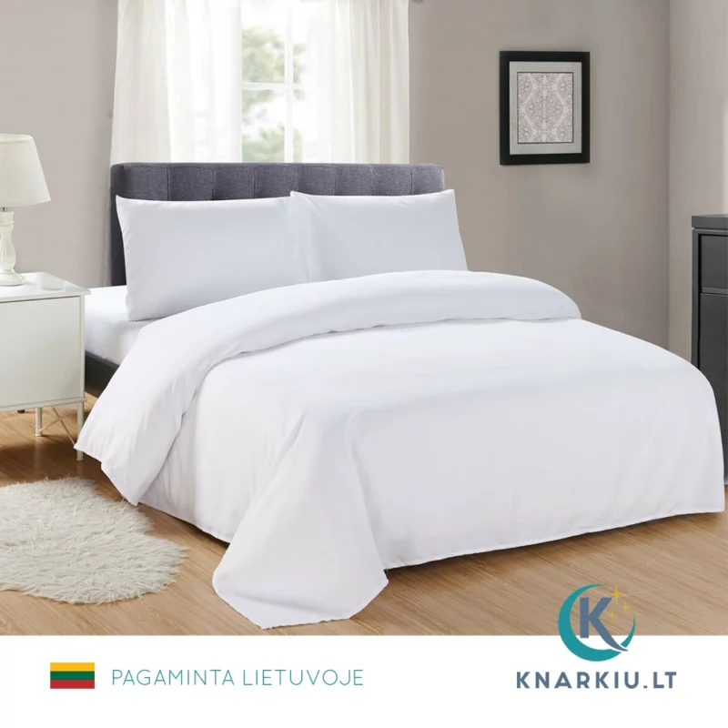 Patalynės užvalkalų komplektas BALTAS