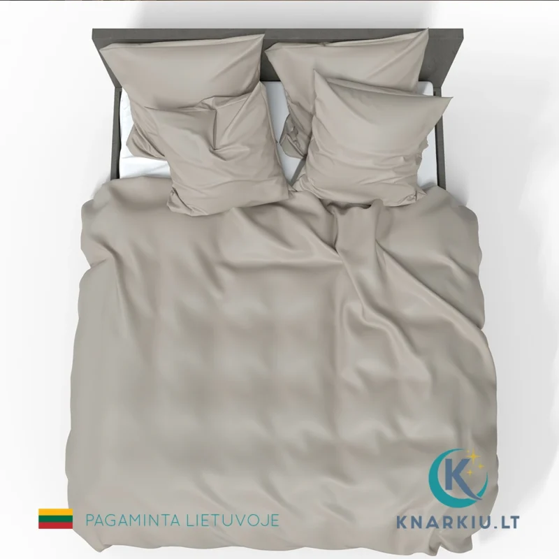 Rankų darbo prabangaus satino patalynės užvalkalų komplektas Pure Cashmere